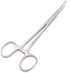 Apical Set of Kelly Forceps Locking Tweezers Clamp, Silver, Straight &Curved, 5-1/2 Inch